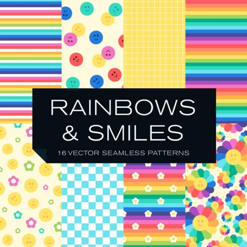 Rainbows & Smiles Pattern Collection cover image.