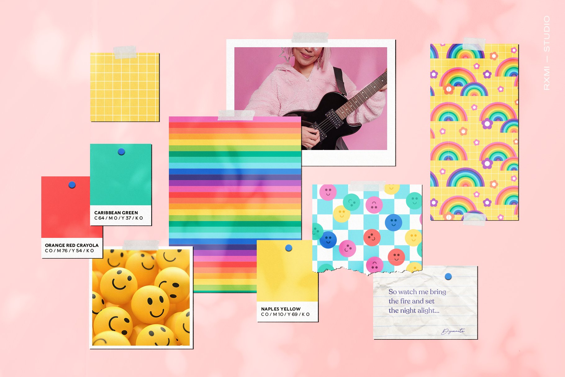Rainbows & Smiles Pattern Collection preview image.