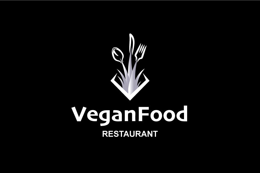 vegan food logo preview 03 123