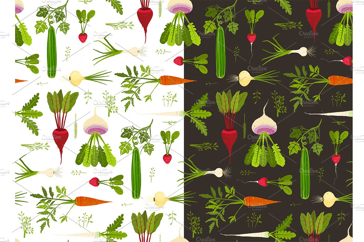 Vegetables Seamless Pattern cover image.
