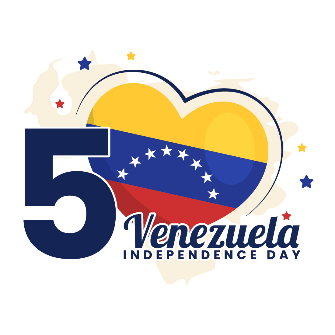 14 Happy Venezuela Independence Day Illustration preview image.