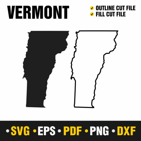 Vermont SVG, PNG, PDF, EPS & DXF cover image.