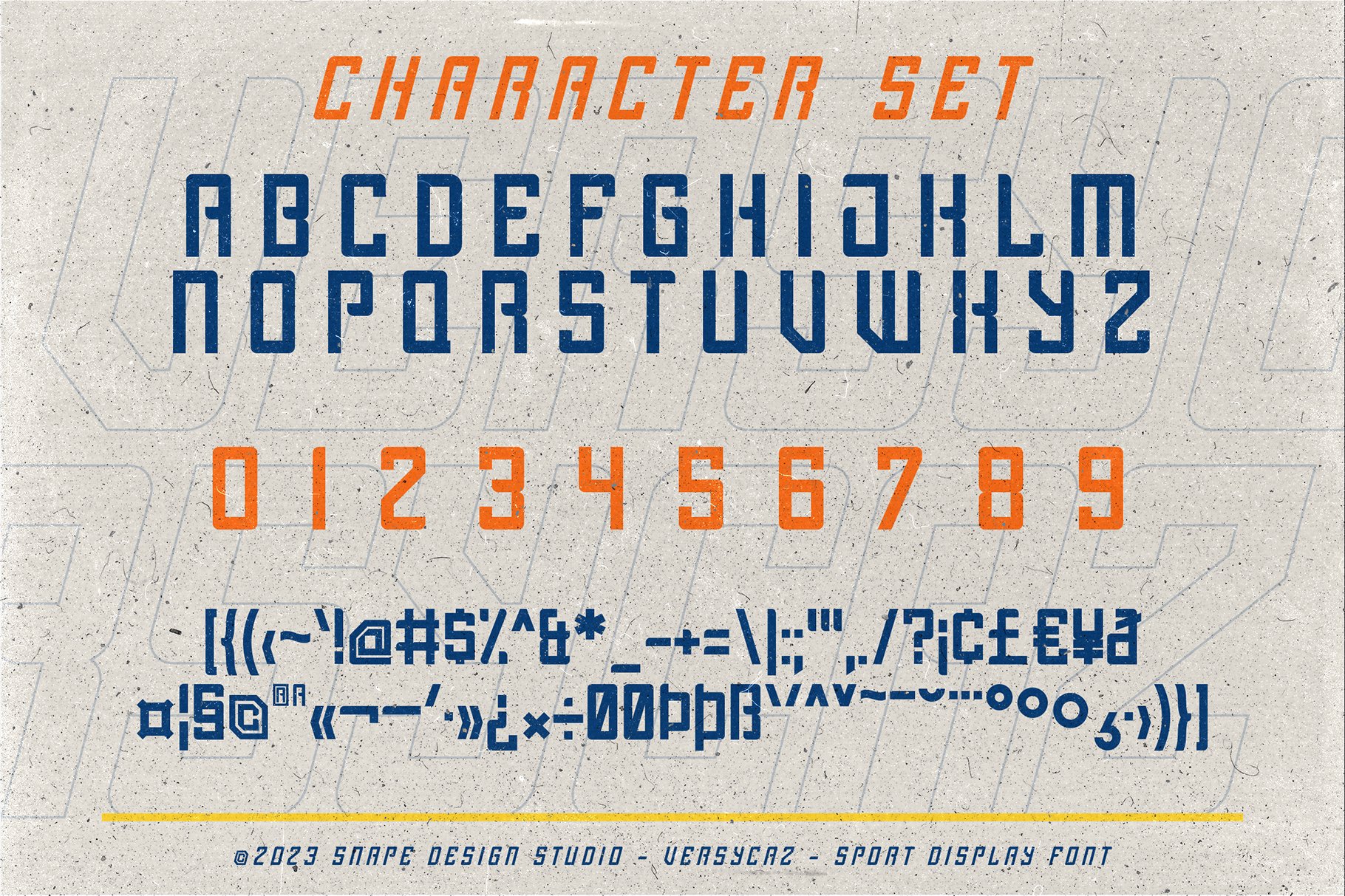 Versycaz - Sport Font preview image.