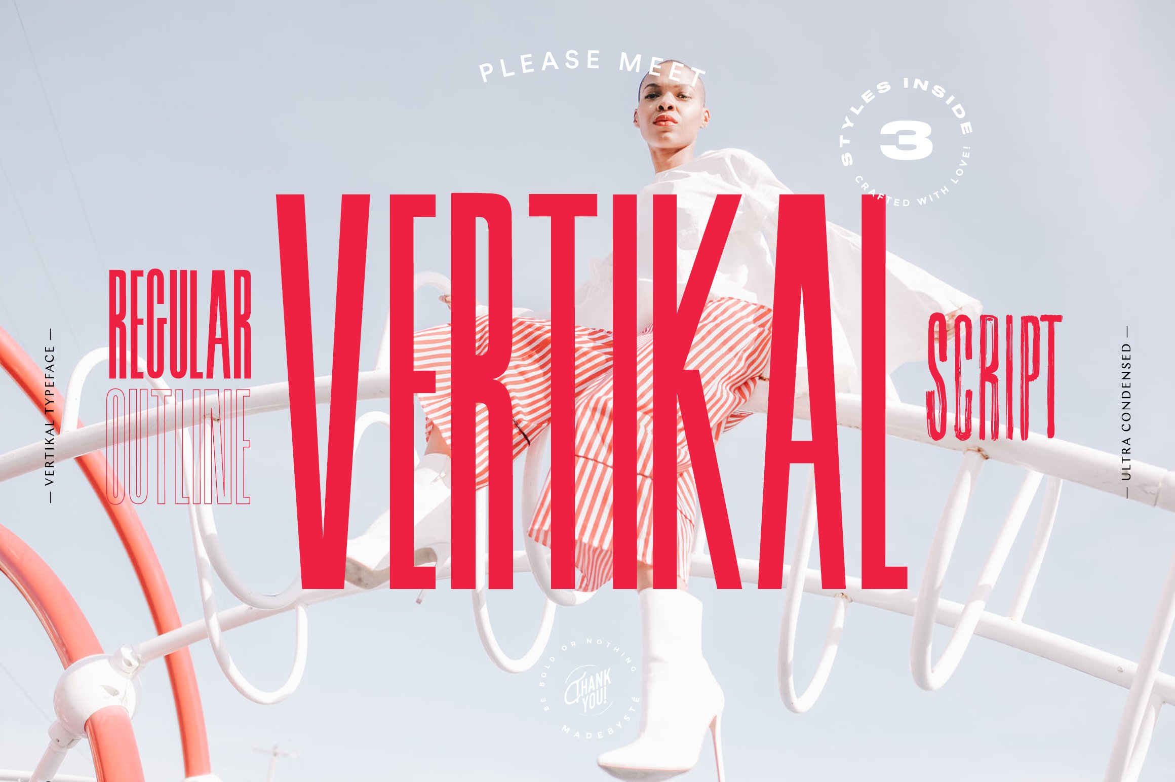 vertikal ultracondensed modern typeface a3 497