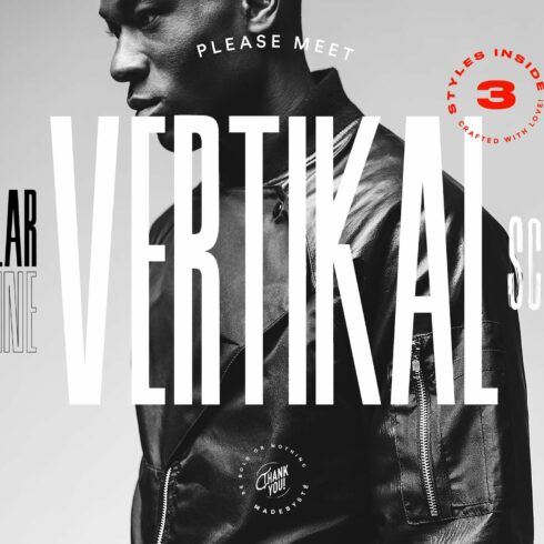 VERTIKAL — 3 CONDENSED FONTS cover image.
