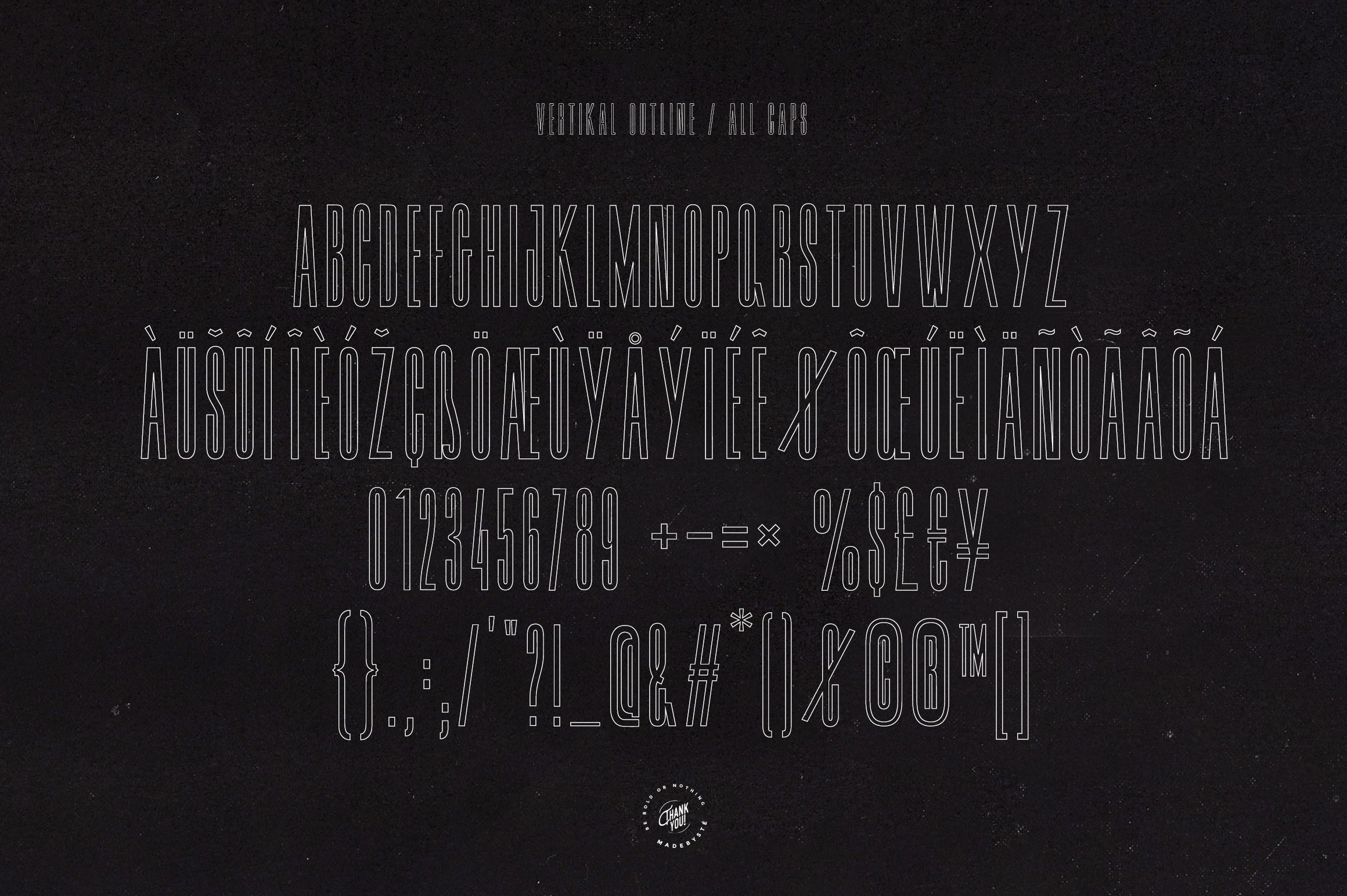 vertikal ultracondensed modern typeface cover11 346