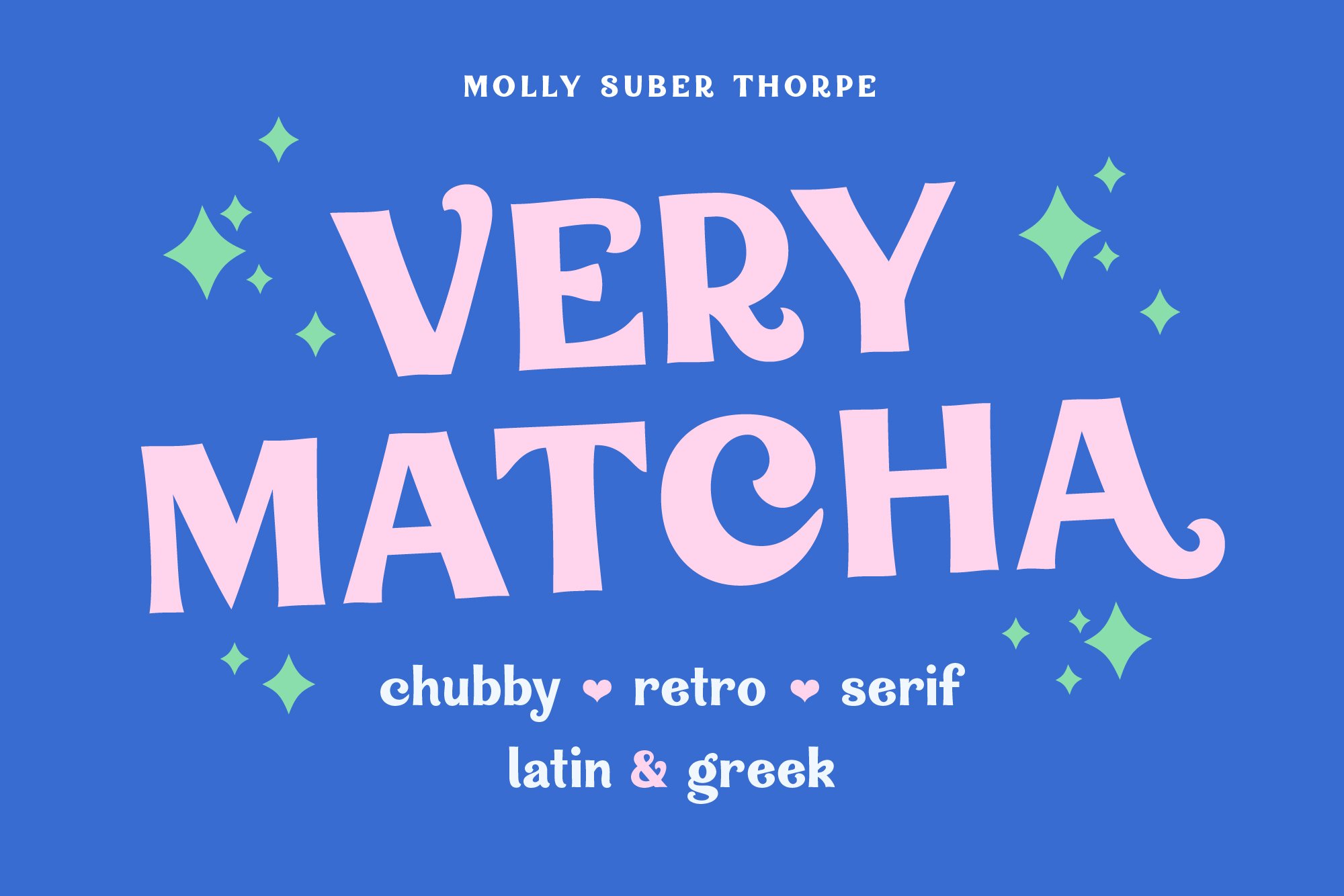 Very Matcha Retro Serif Font cover image.