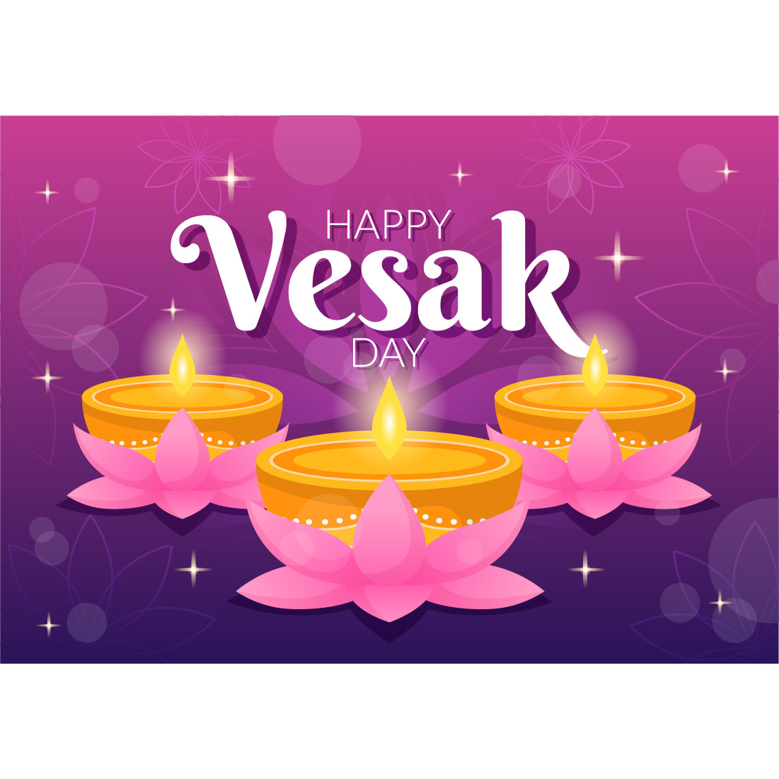 13 Vesak Day Celebration Illustration preview image.