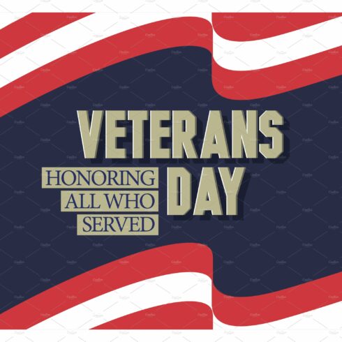 Veterans day background. Template cover image.