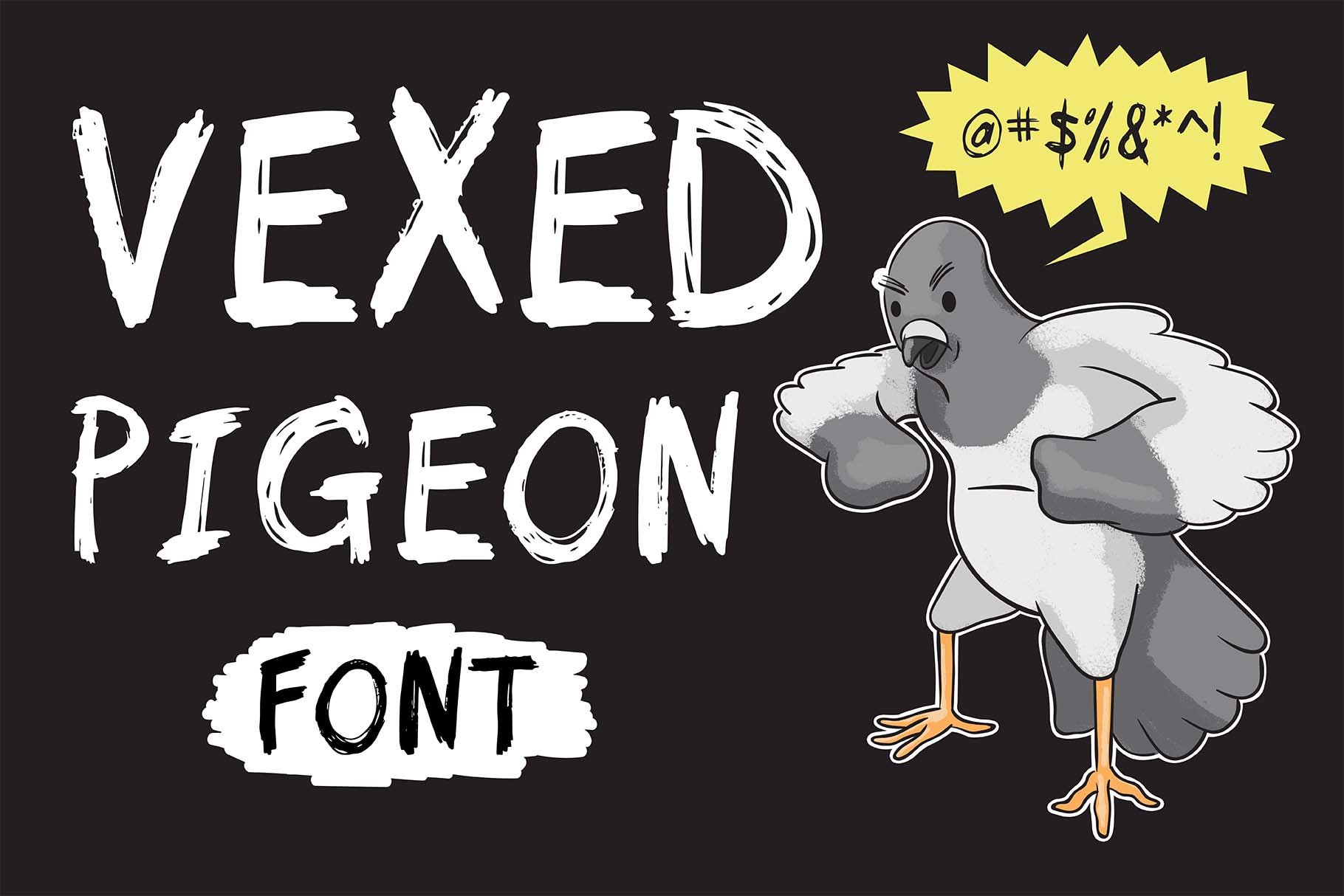 Vexed Pigeon Font cover image.