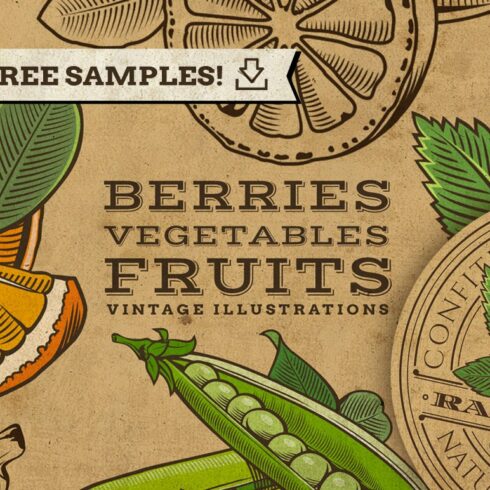 Vintage Fruits and Vegetables cover image.