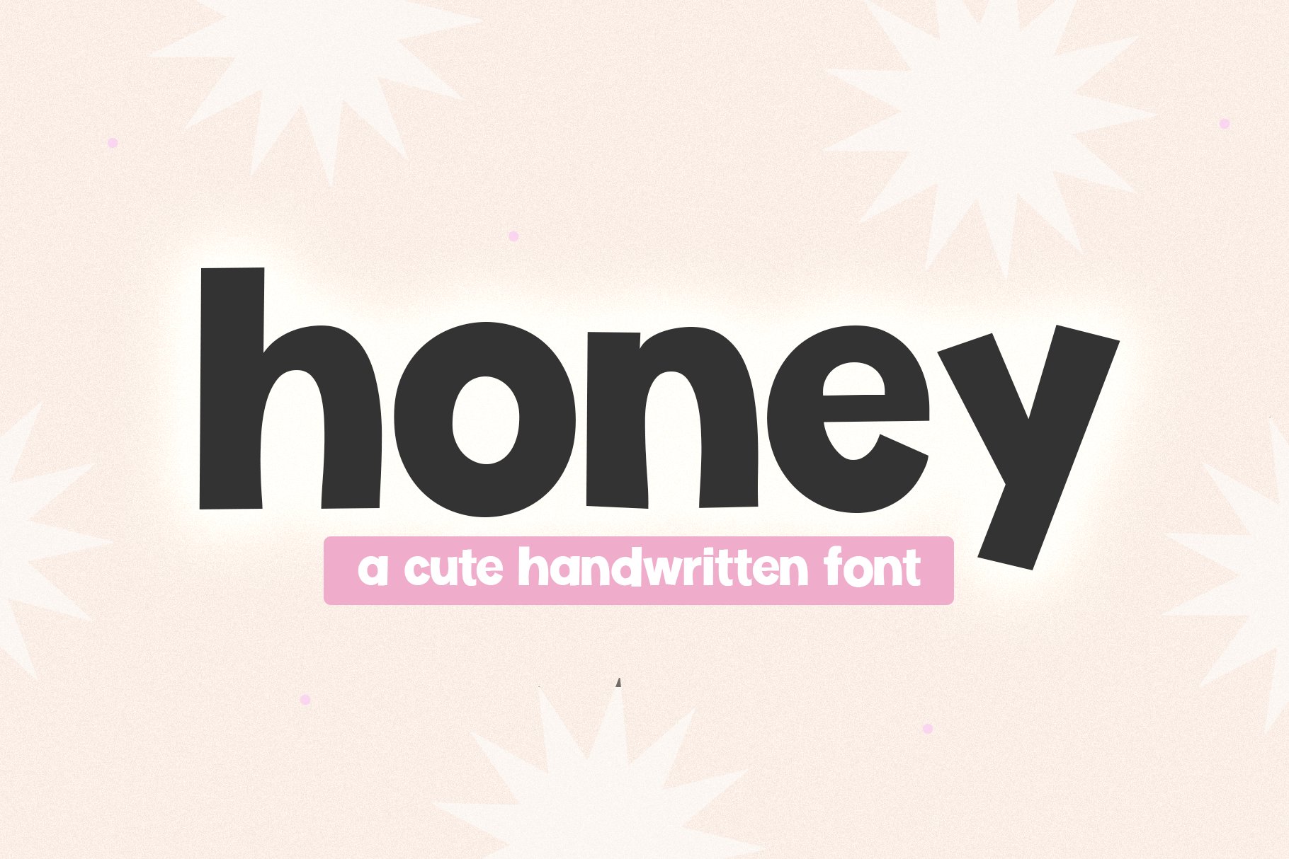 Honey | Fun Handwritten Font cover image.