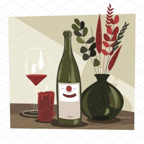 Romantic wine set cover image.