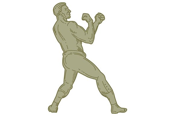Vintage Boxer Fighting Stance cover image.