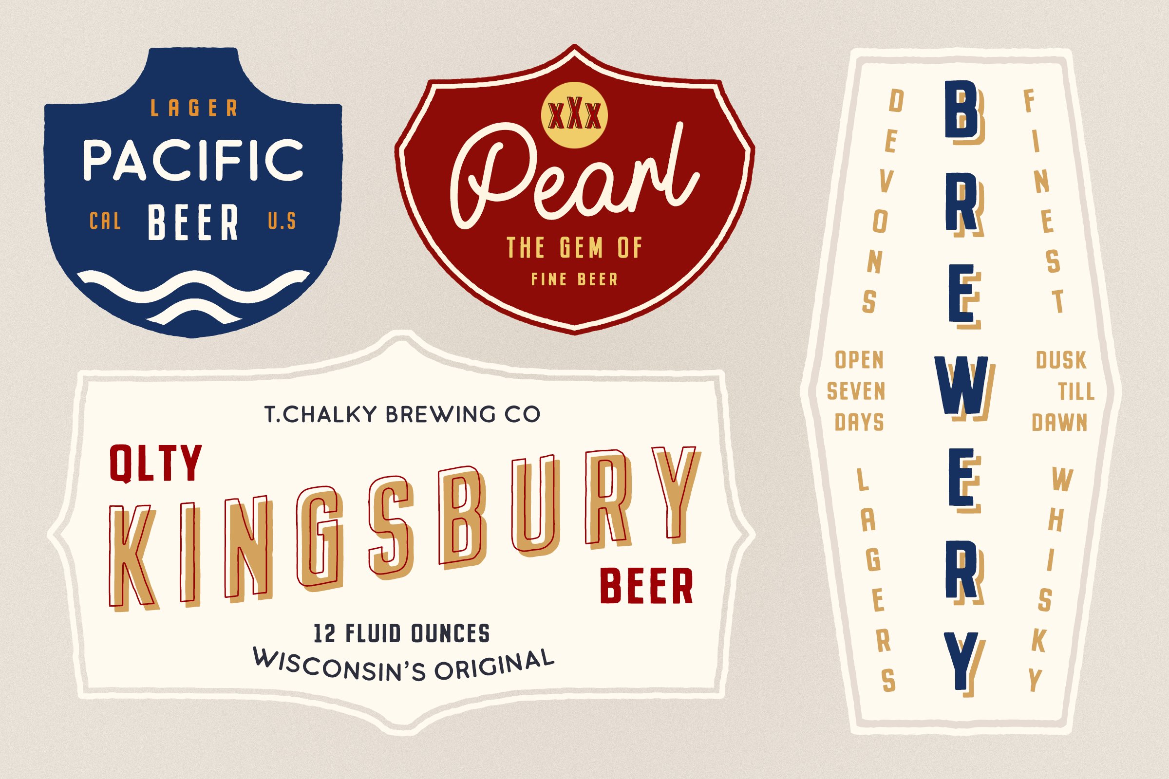 vintage brewery logos 367