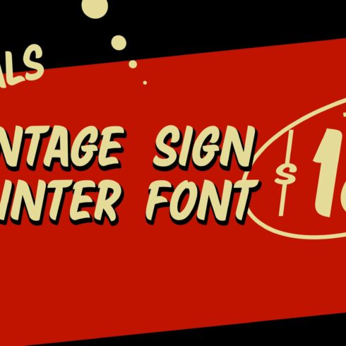 Deal | Vintage Sign Painter Font cover image.