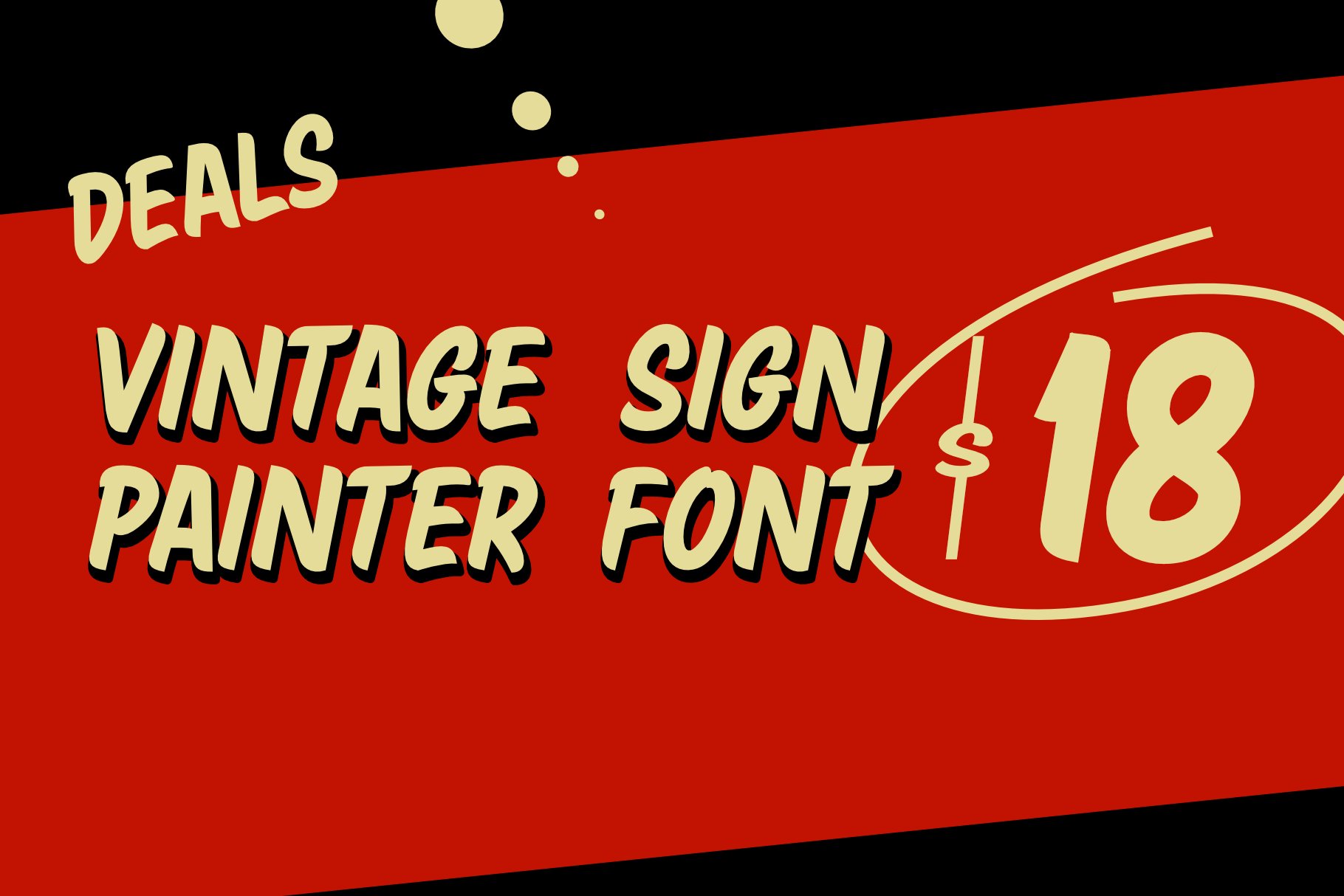 Deal | Vintage Sign Painter Font cover image.