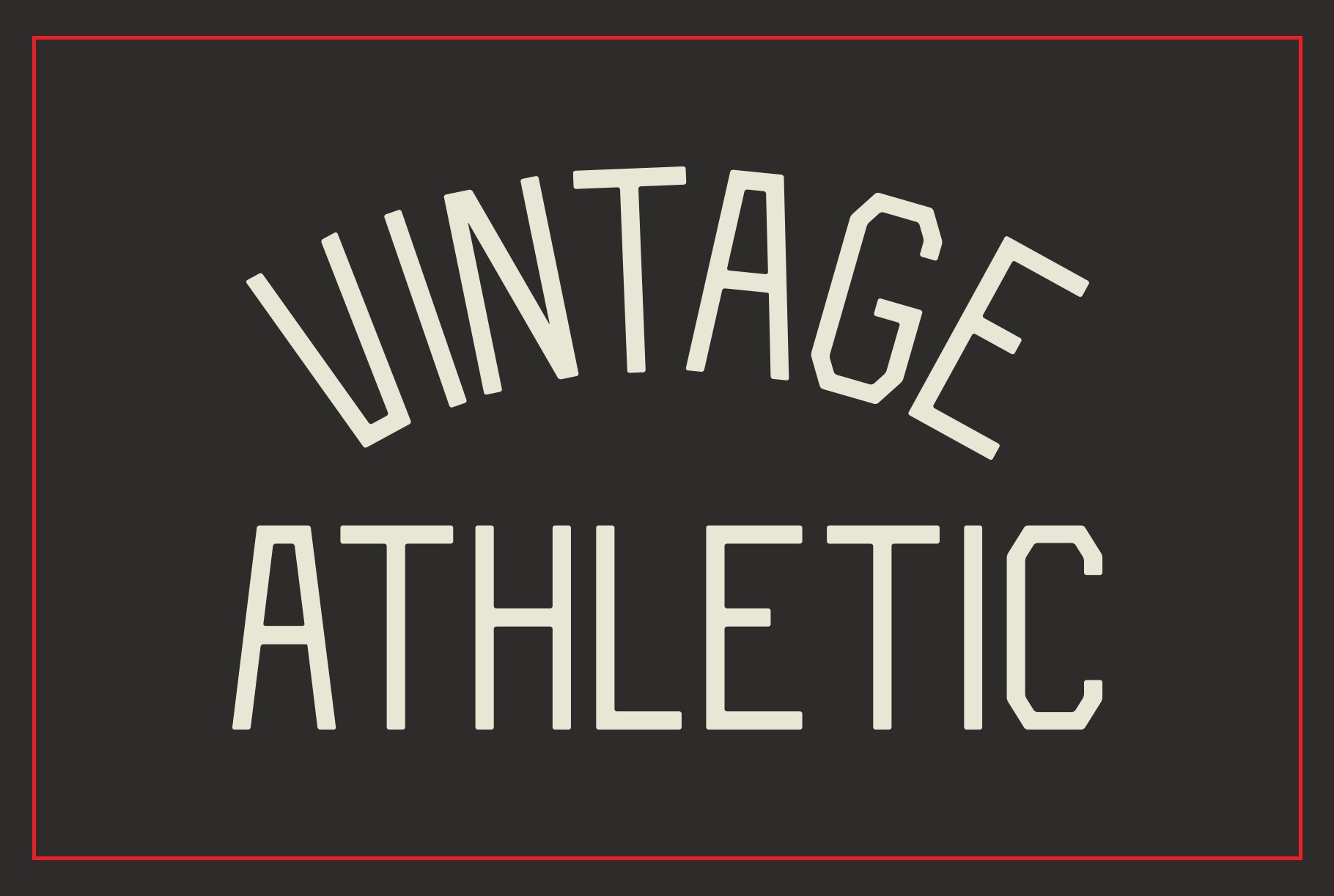 Vintage Athletic - Block Typeface cover image.