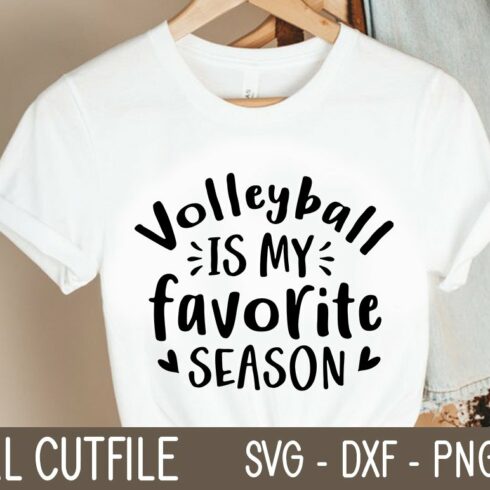 Volleyball is my favorite season SVG cover image.