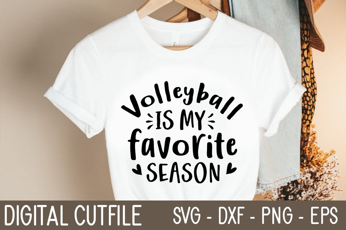 Volleyball is my favorite season SVG cover image.