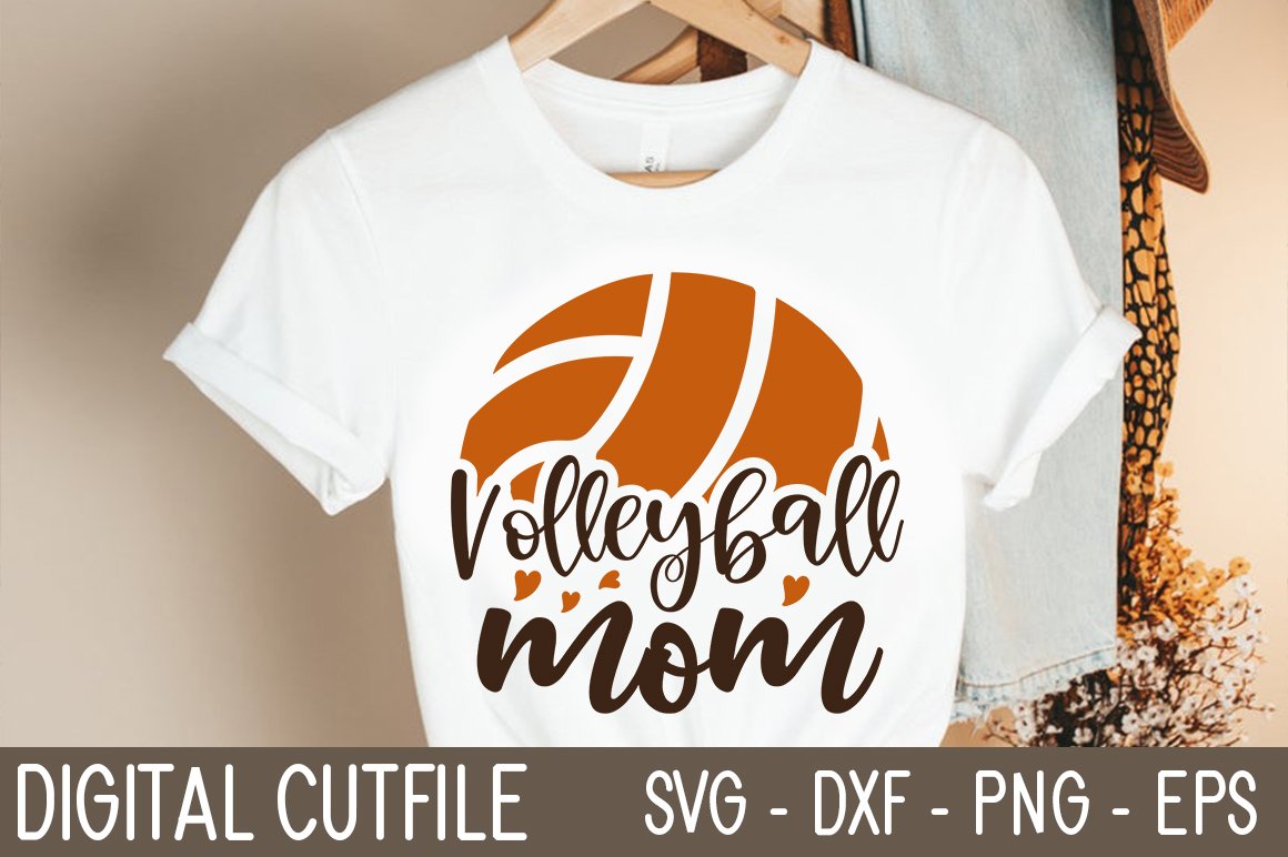 Volleyball Mom SVG cover image.