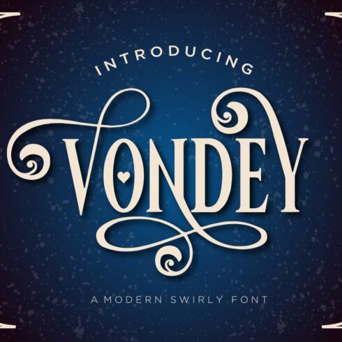 Vondey - Holiday font & ornaments cover image.