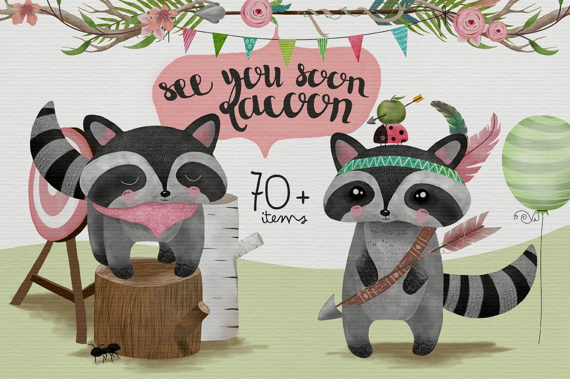 See you soon, racoon! Graphics cover image.