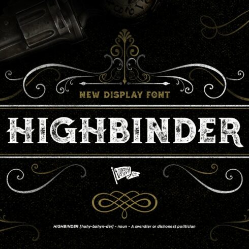 Highbinder Display Font cover image.