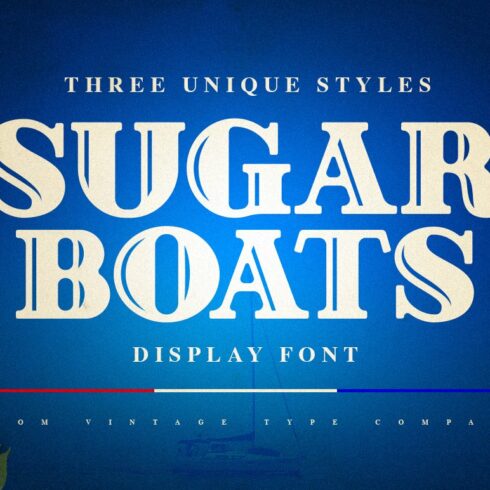 Sugar Boats Display Font cover image.