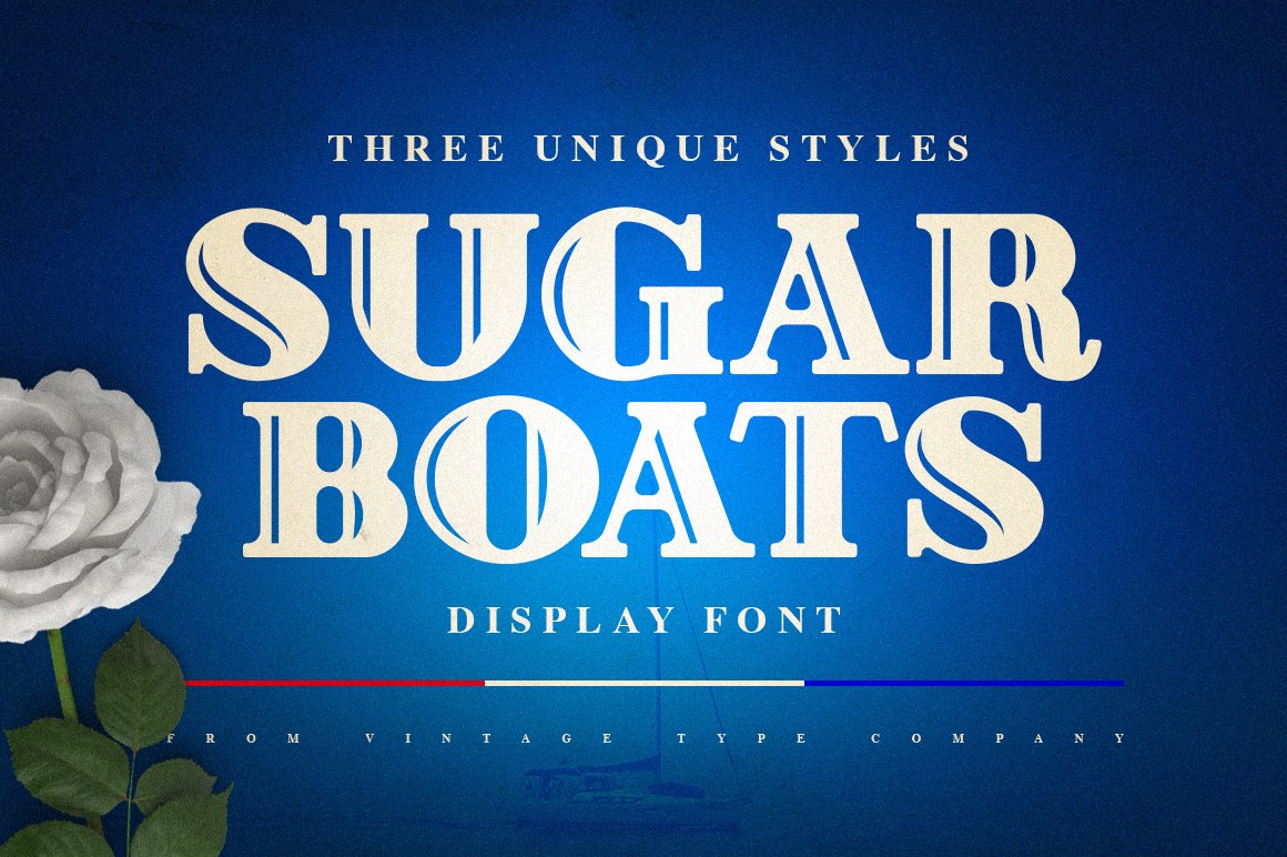 Sugar Boats Display Font cover image.