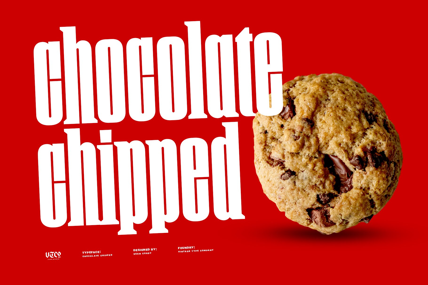 Chocolate Chipped Display Font cover image.