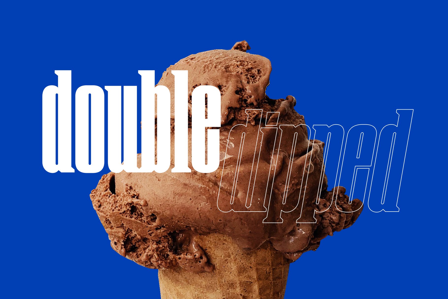 Chocolate Chipped Display Font preview image.