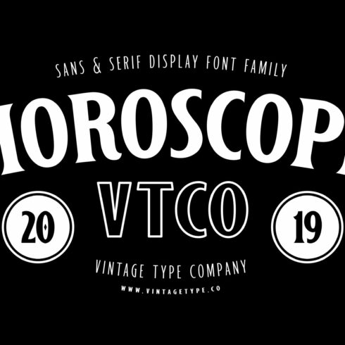 Horoscope Font Family cover image.