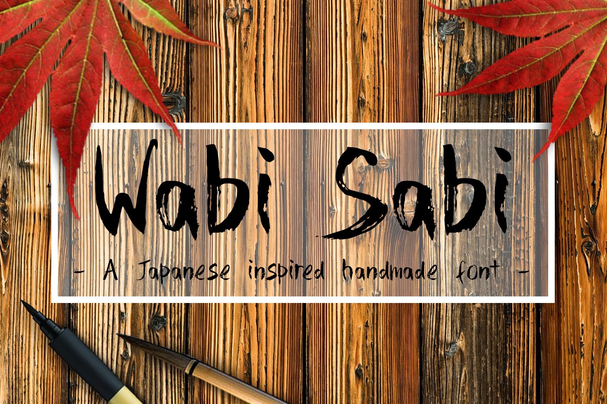 Wabi Sabi Handmade Font cover image.