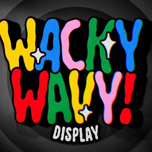 Wacky Wavy! A Wiggly Display Font cover image.