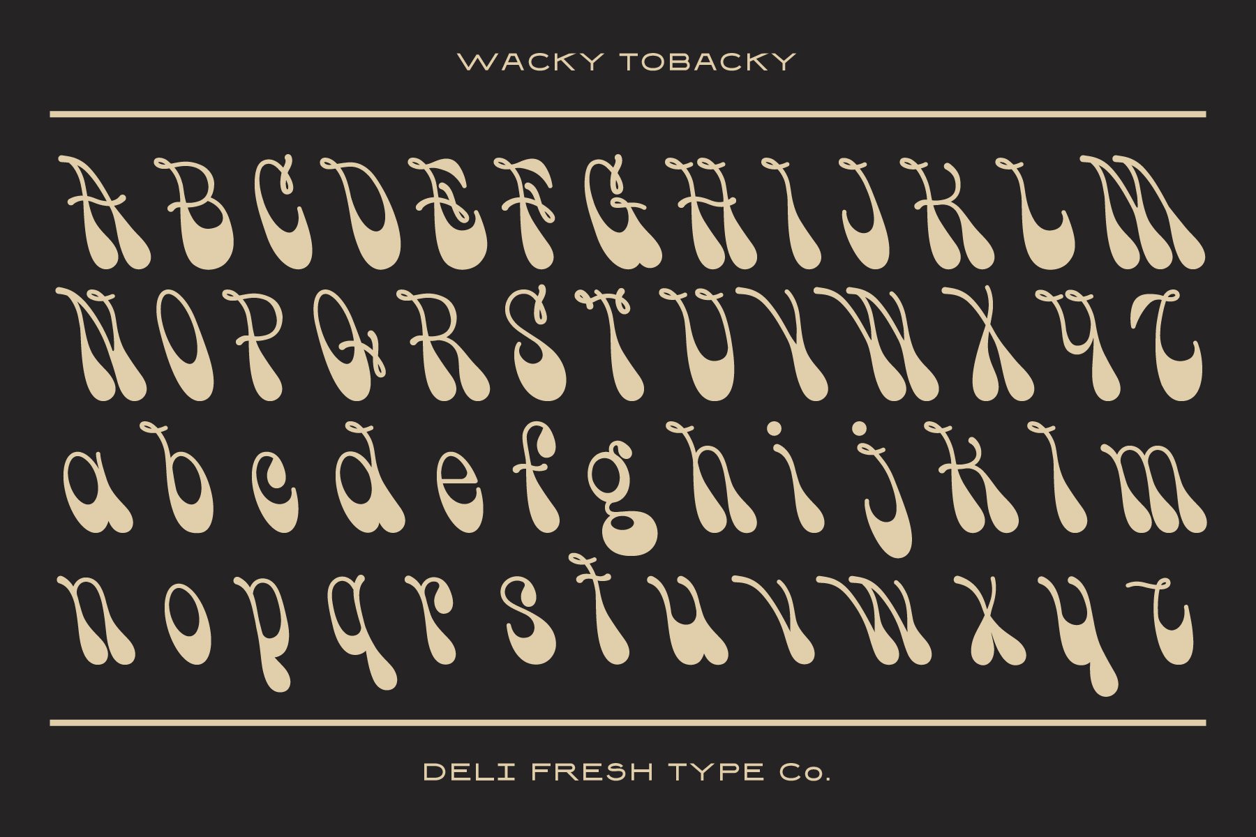 Wacky Tobacky: A Psychedelic Script preview image.