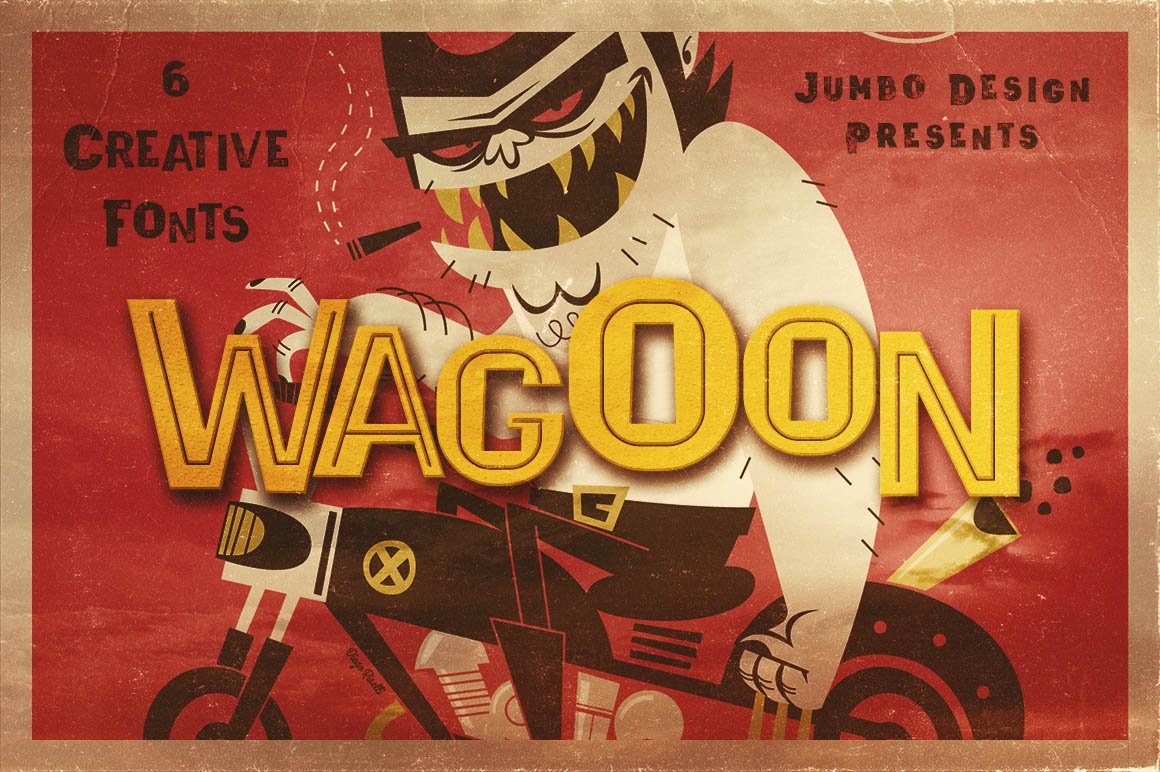 Wagoon - Funny Style Font cover image.