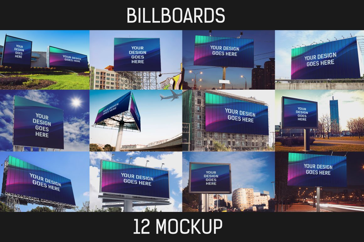 12 Billboard Mockup cover image.