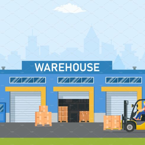 Warehouse industry with storage cover image.