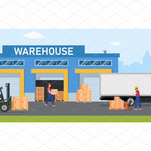 Warehouse industry with storage cover image.