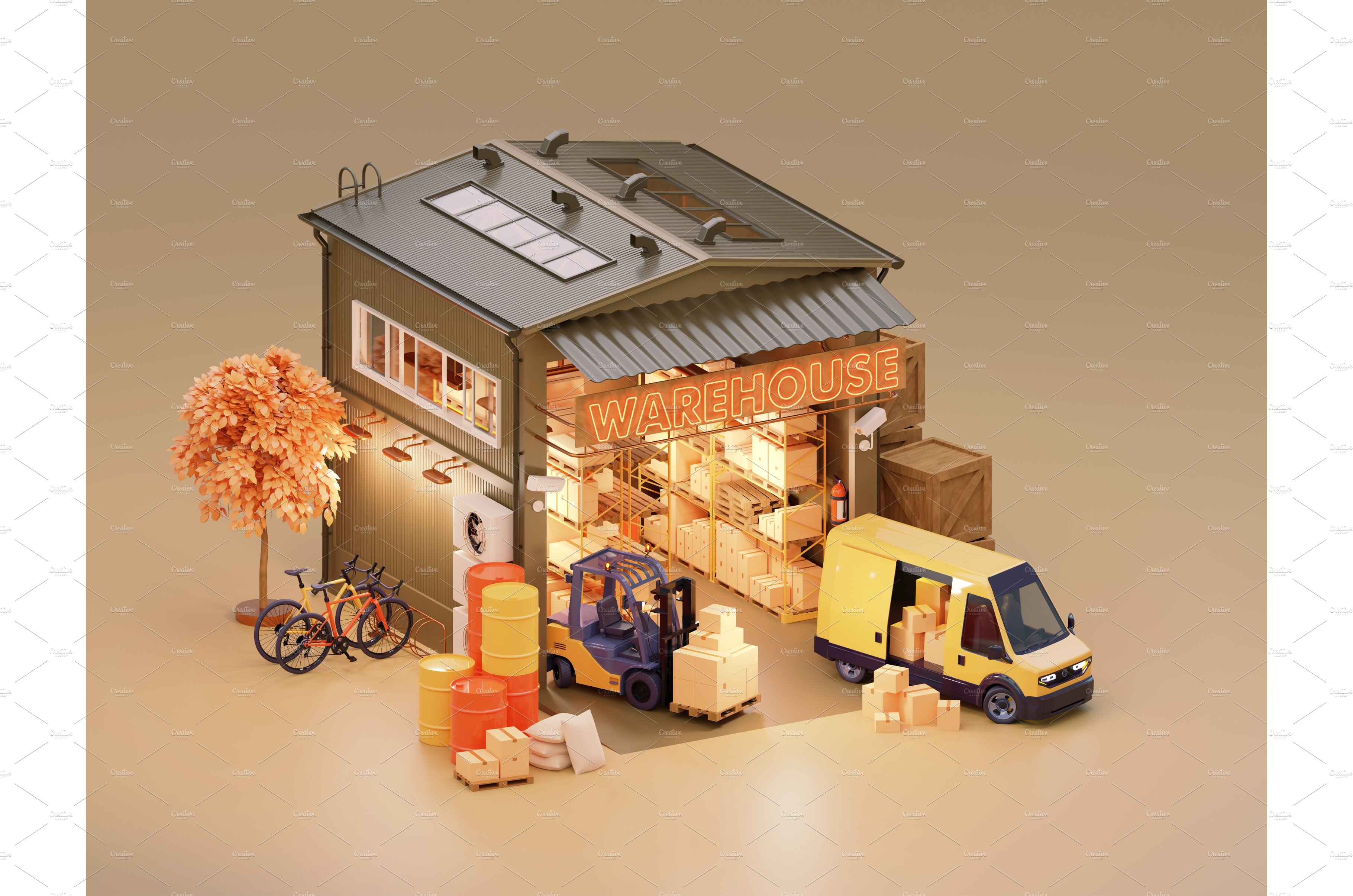 Warehouse building cover image.