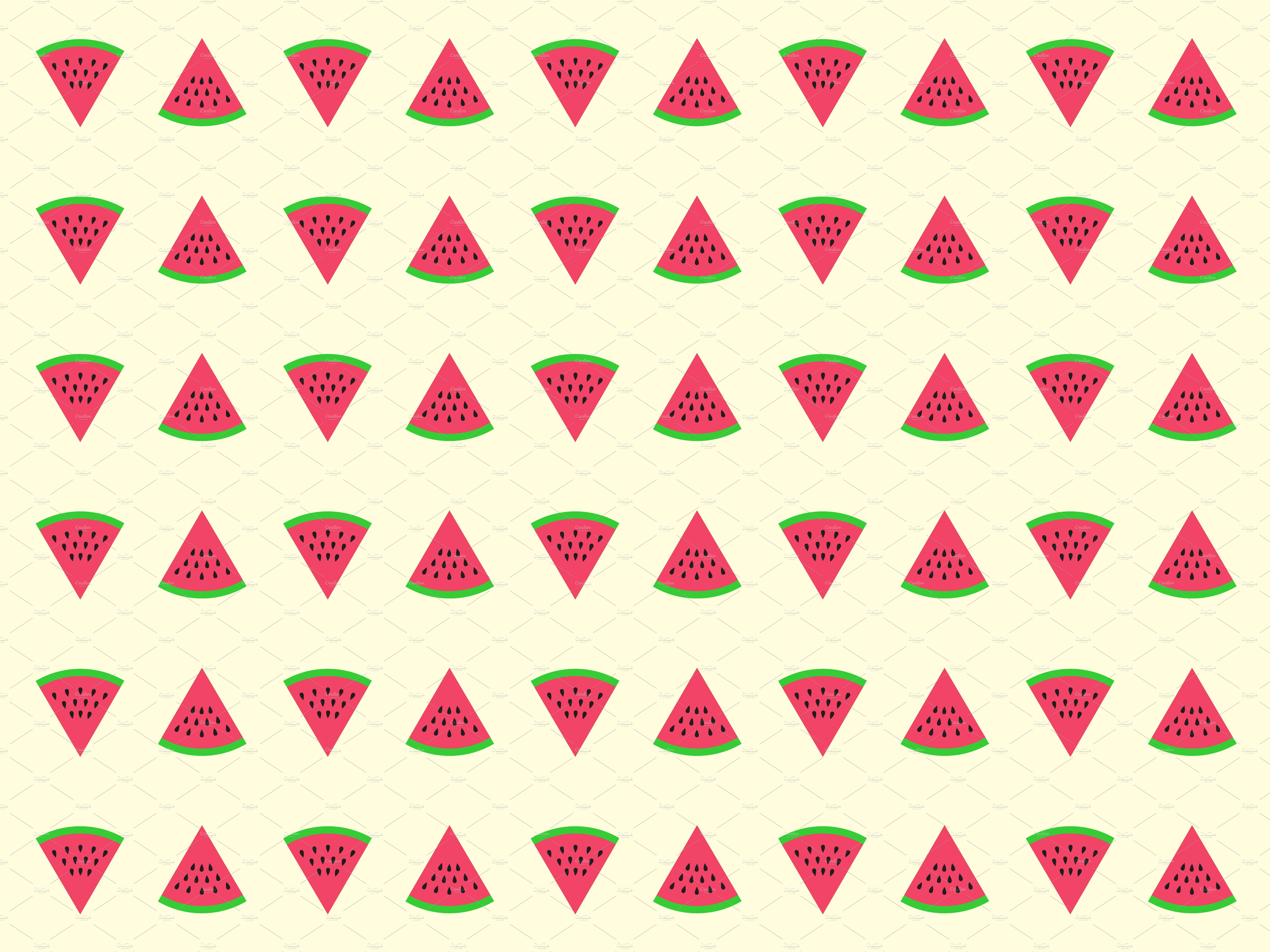Watermelon slices pattern cover image.