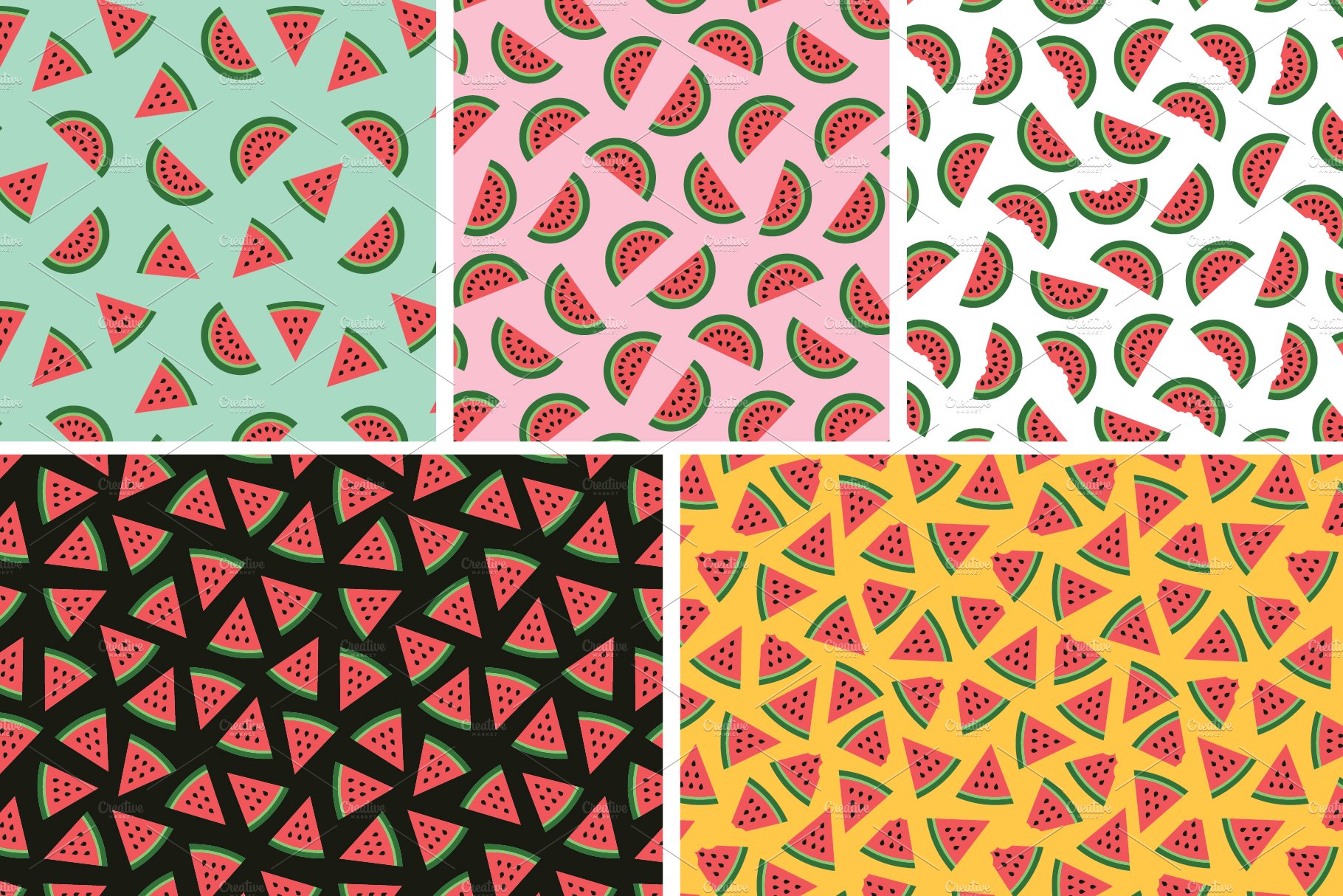 watermelon seamless pattern 07 576