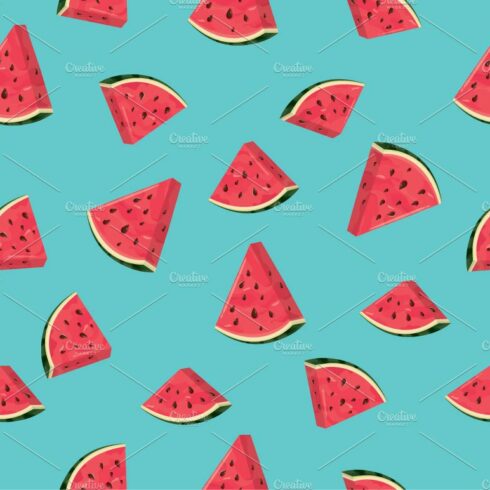 watermelon slices pattern cover image.