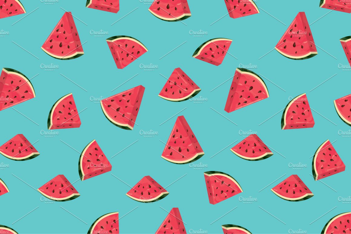 watermelon slices pattern cover image.