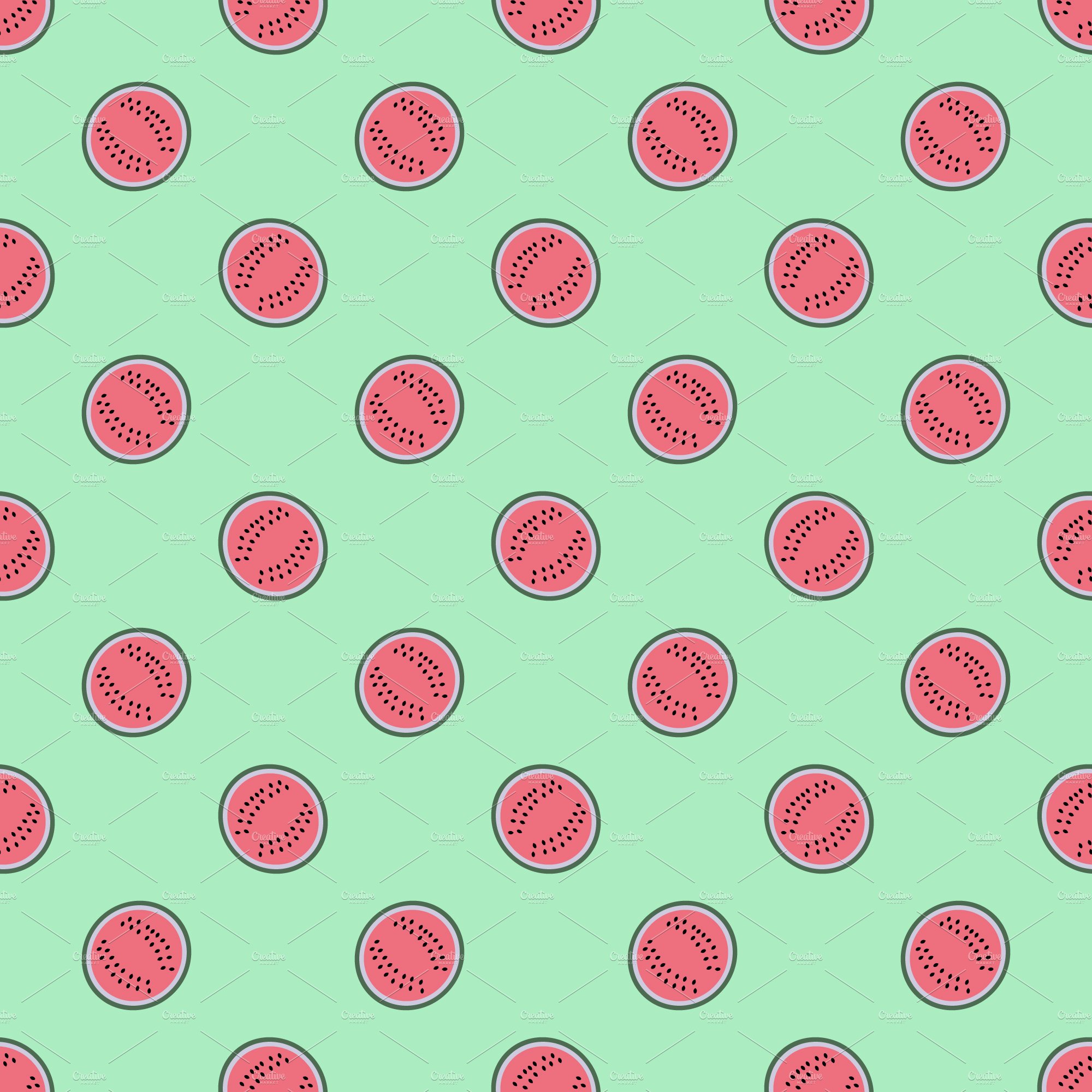 Seamless watermelon cover image.