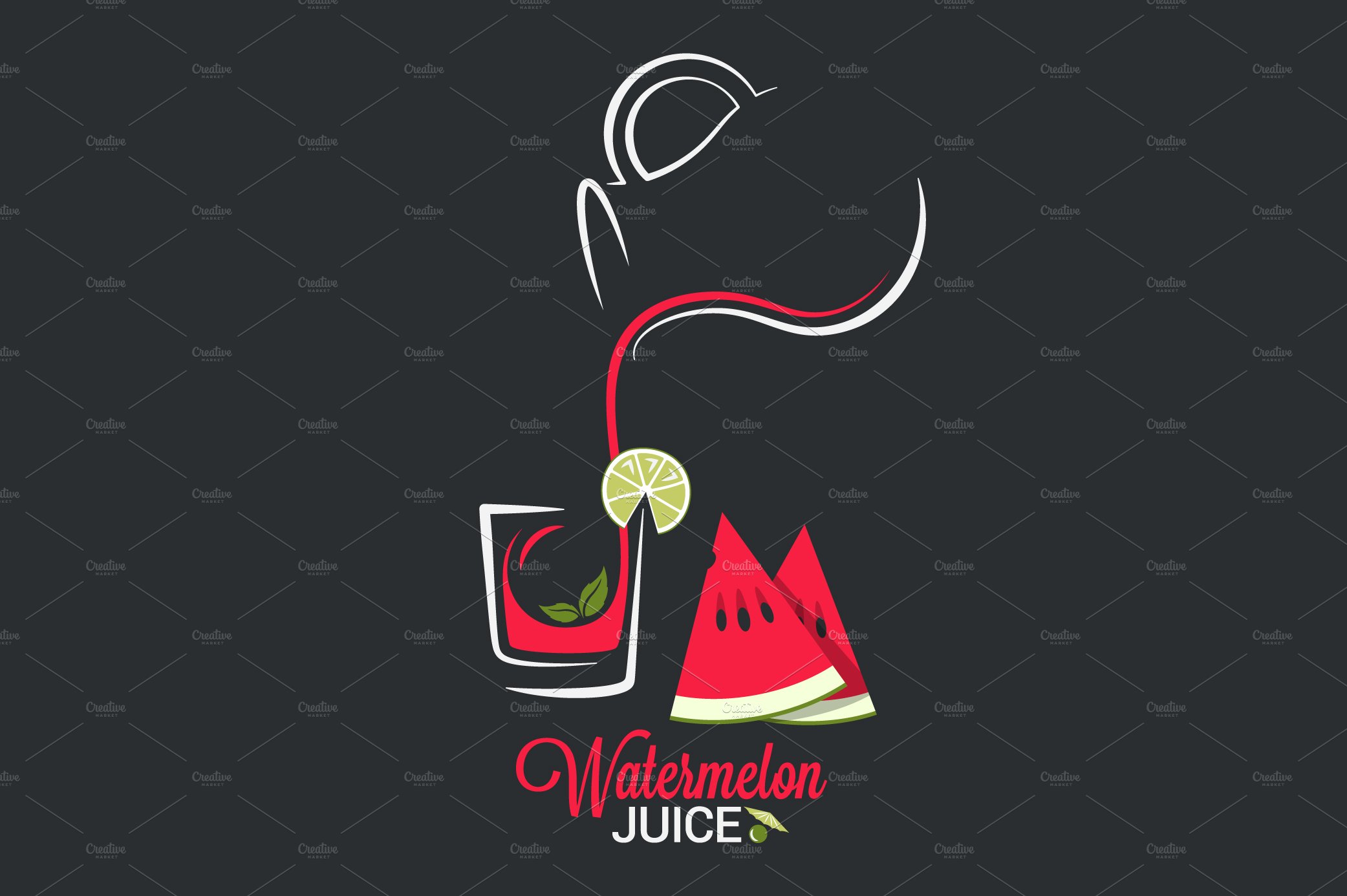 Watermelon juice. cover image.