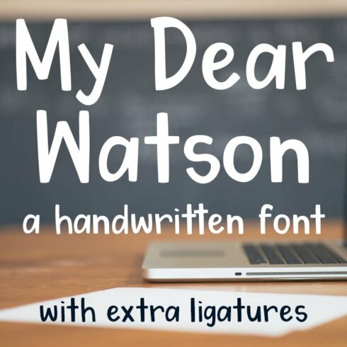 My Dear Watson Font cover image.
