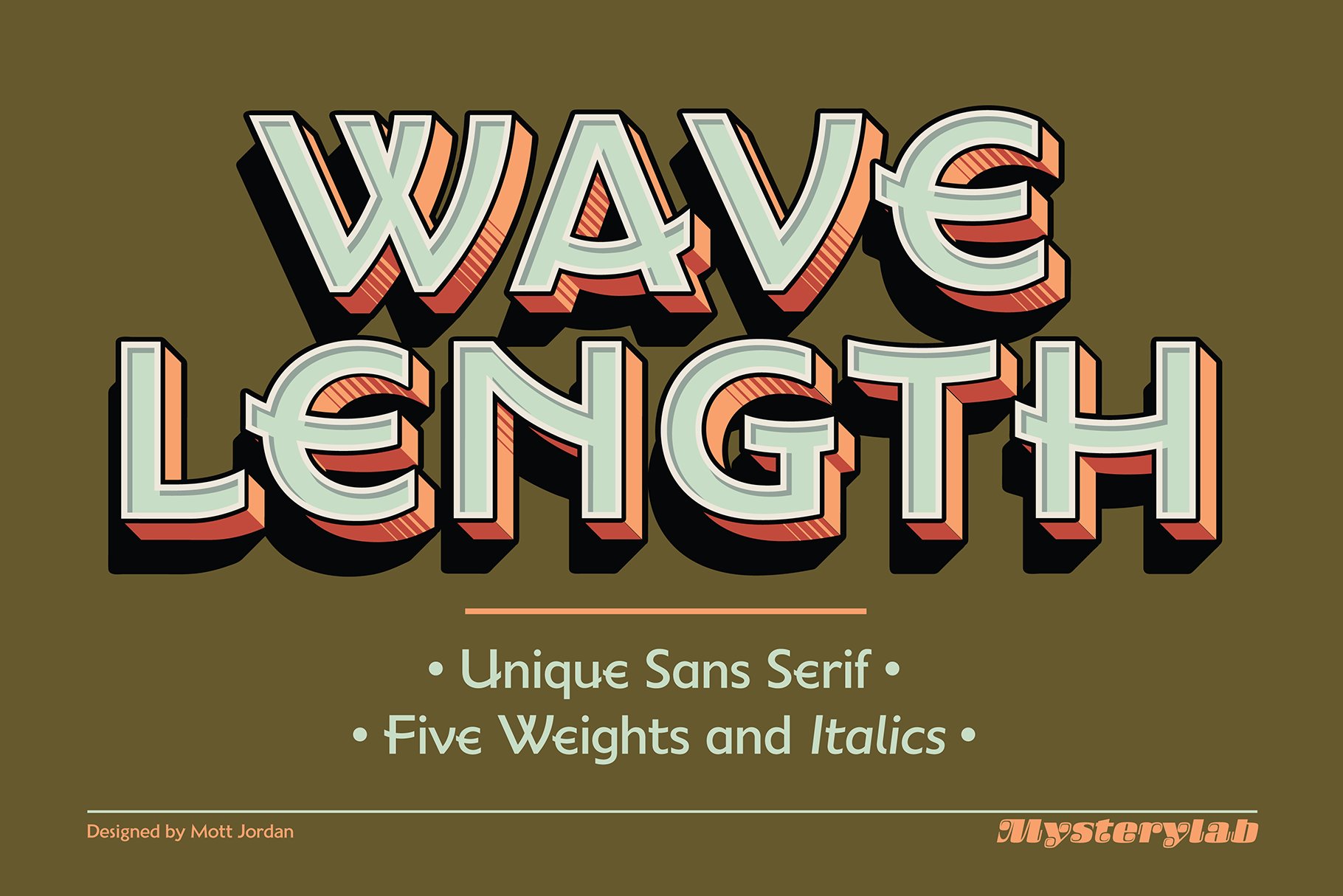 Wavelength Font Family cover image.