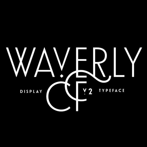 Waverly CF elegant display sans font cover image.